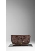 Burberry Python Leather Clutch Bag - Lyst