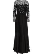 Elie Saab Lace and Georgette Gown - Lyst