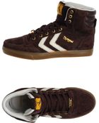 Hummel Hightop Trainers - Lyst