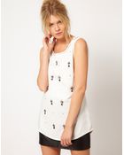 Oasis Teardrop Embellished Tshirt - Lyst