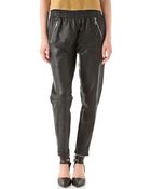 Shakuhachi Luxe Leather Track Pants - Lyst