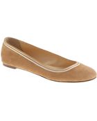 J.Crew Metallic Trim Ballet Flats - Lyst