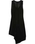 Alexander Wang Asymmetric Wool Jersey Tunic - Lyst
