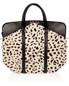 Alexander Wang Dimanche Leather and Calf Hair Box Tote - Lyst