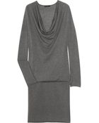 Donna Karan New York Cow Neck Cashmere Dress - Lyst