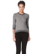 Enza Costa Cashmere Crew Sweater - Lyst