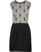 Holly Fulton Printed Silk and Wool Dress - Lyst