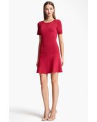 Moschino Cheap & Chic Drop Waist Knit Dress - Lyst