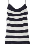 Oscar de la Renta Tiered Silk Top - Lyst