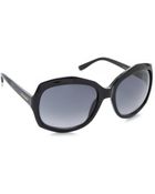 Saint Laurent Oversized Rounded Square Sunglasses - Lyst