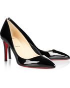 Christian Louboutin Pigalle 85 Patentleather Pumps - Lyst