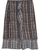 Marni Bouclé Woolblend and Silk Skirt - Lyst