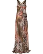 Matthew Williamson Agate Silk Chiffon Gown - Lyst