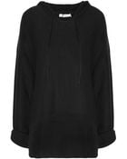 T By Alexander Wang Hooded Cotton Sweater - Lyst