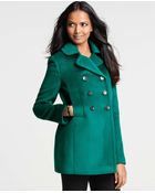 Ann Taylor Petite Pauline Double Breasted Pea Coat - Lyst