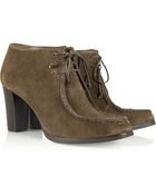 Diane von Furstenberg Georgia Suede Ankle Boots - Lyst