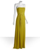 BCBGMAXAZRIA Pleated Maryanne Strapless Maxi Dress - Lyst