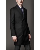 Burberry Tailored Wool Top Coat - Lyst