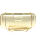 French Connection Metallic Hard Clutch Bag - Lyst