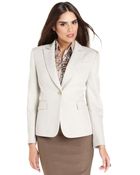 Tahari Textured Blazer - Lyst
