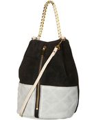 Topshop Quilted Box Chain Bag - Lyst