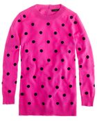 J.Crew Collection Cashmere Polkadot Sweater - Lyst