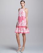 Naeem Khan Embroidered Dropwaist Cocktail Dress - Lyst