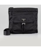 Prada Vela Nylon Messenger Bag Black - Lyst