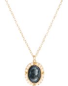 Asos Pearl Frame Cameo Necklace - Lyst