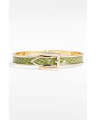 Cara Accessories Buckle Bangle - Lyst