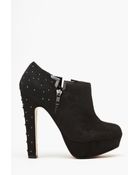 Nasty Gal Studded Platform Bootie Black - Lyst