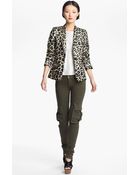 Alice + Olivia Elyse Leopard Print Blazer - Lyst