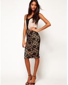 ASOS Collection Asos Pencil Skirt in Lace - Lyst
