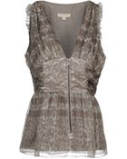 Burberry Top - Lyst