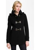 Calvin Klein Hooded Toggle Coat - Lyst