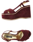 Dolce & Gabbana Wedge - Lyst