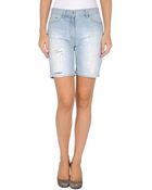 Dondup Denim Bermudas - Lyst