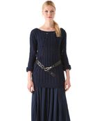 Donna Karan New York Long Sleeve Top - Lyst