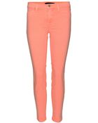 J Brand Harper Mid Rise Capri Trousers - Lyst