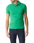 Ralph Lauren Slimfit Mesh Polo Shirt - Lyst