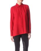 Theory Kissa Silk Shirt - Lyst