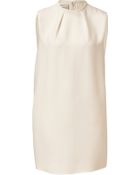 Valentino Ivory Silk Dress - Lyst