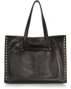 Valentino The Rockstud Leather Tote - Lyst