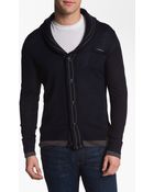 J.c. Rags Shawl Collar Cardigan - Lyst