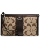 Coach Legacy Signature Zippy Wallet - Lyst