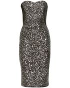 Marchesa Notte Sequined Cocktail Dress - Lyst