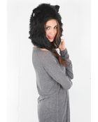 Spirit Hoods Black Wolf Hood - Lyst