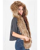 Spirit Hoods Brown Rabbit Hood - Lyst