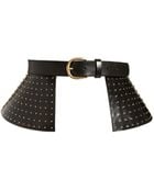 Asos Leather Studded Peplum Skirt Waist Belt - Lyst