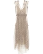 Lela Rose Polkadot Tulle Dress - Lyst